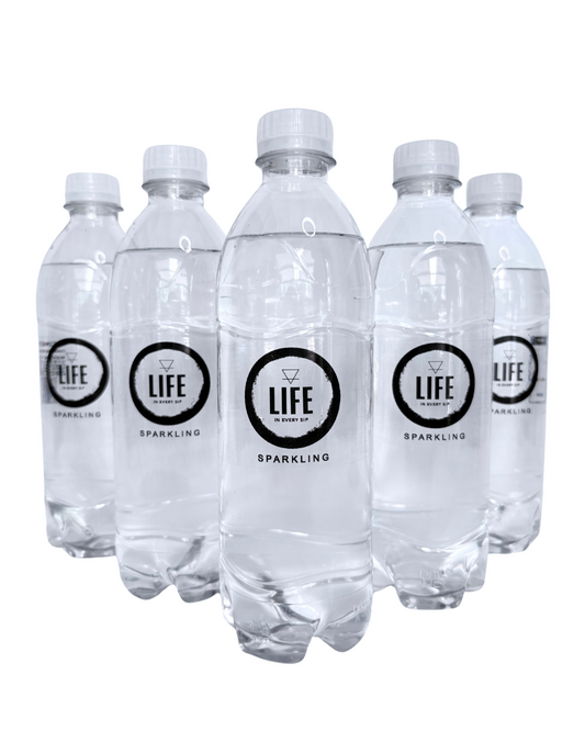 LIFE Bottled Water – 500ml Sparkling Alkaline (24-pack)
